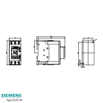 کنتاکتور زیمنس 50 آمپر 22 کیلو وات 110V AC