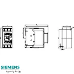 کنتاکتور زیمنس 50 آمپر 22 کیلو وات 230V AC